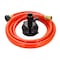 Camco RhinoFlex 10&rsquo; Clean Out Hose w/Rinser Cap - 5/8in Internal Diameter 22999 - alternate 1